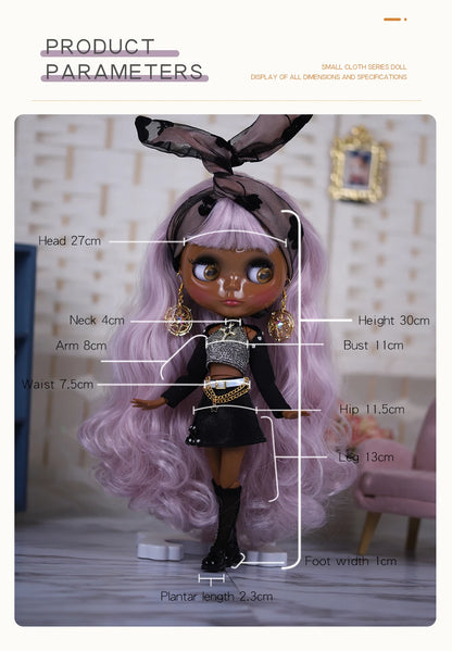DBS Dress for Blyth Doll ICY Licca Set Casual Clothing Anime Doll Clothes
