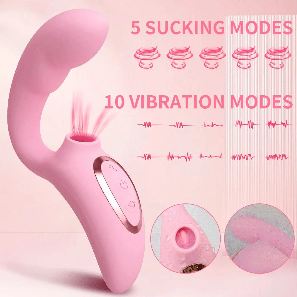 Heating Clitoral Sucking Vibrator 15 Modes Clitoris Sucker Vacuum Stimulator Vaginal Dildo Masturbator Adults Sex Toys for Wome