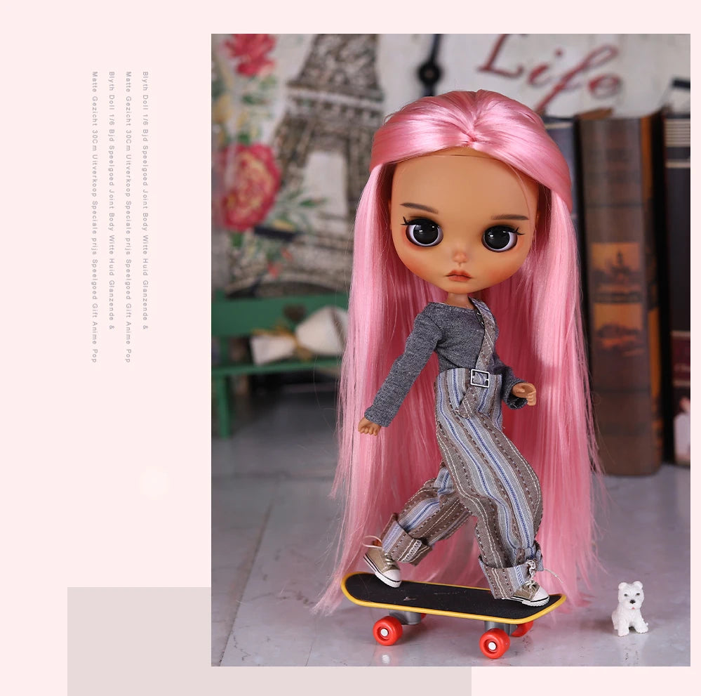 ICY DBS Blyth 1/6 Doll Set tan Skin Long Eyelashes Sleepy Eyes BJD Doll Set SD