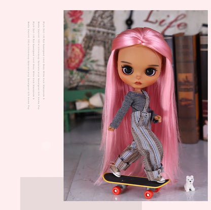 ICY DBS Blyth 1/6 Doll Set tan Skin Long Eyelashes Sleepy Eyes BJD Doll Set SD