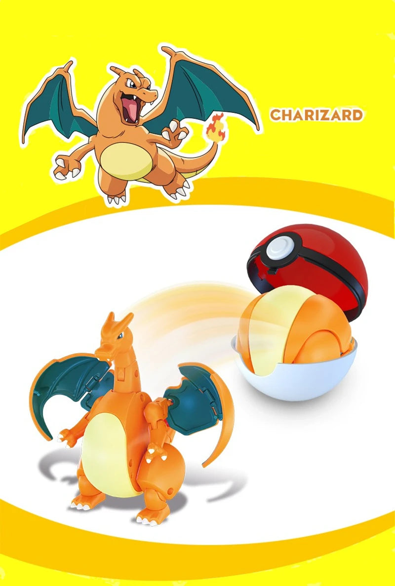 New Pokemon Figures Toys Variant Ball Model Pikachu Gengar Pokeball Dragonite Snorlax  Action Figure Lapras Pocket Monsters Toy