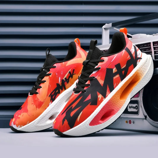 Men's Breathable Mesh Cushioned Running Shoes