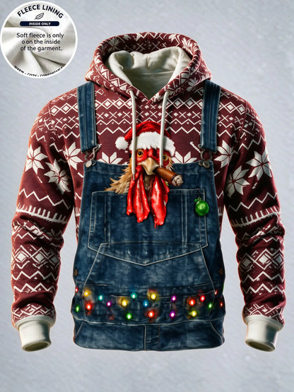 Christmas Reindeer Fleece Hoodie