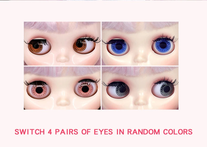 ICY DBS Blyth doll 1/6 Anime Doll joint body white Skin glossy face Special Combo with clothes, shoes and hands 30cm BJD TOY