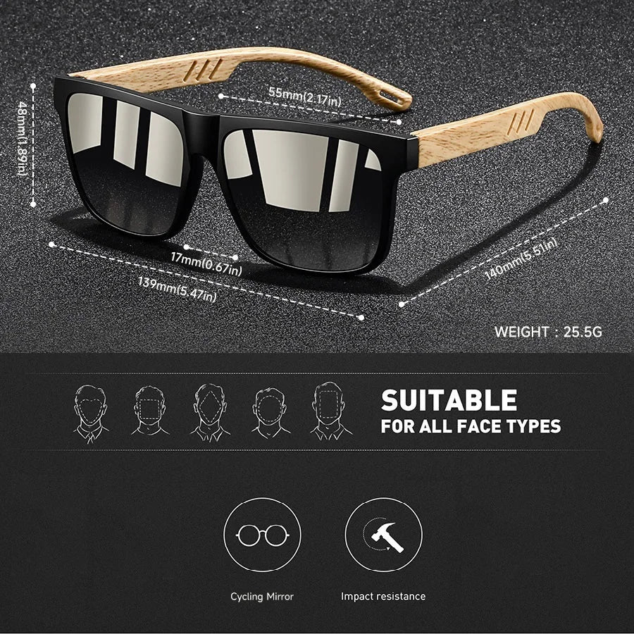 Fashion Vintage Square Square Frame Sunglasses Men Women Fishing Driving Man Luxury Brand Designer Sun Glasses  Eyewear