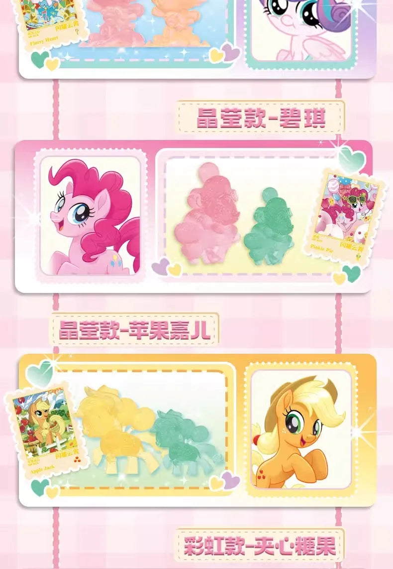 My Little Pony Blind Box Magic Rubber Doll Cartoon Creative Eraser Sparkling Space Princess Doll Girl Play House Toy Gifts