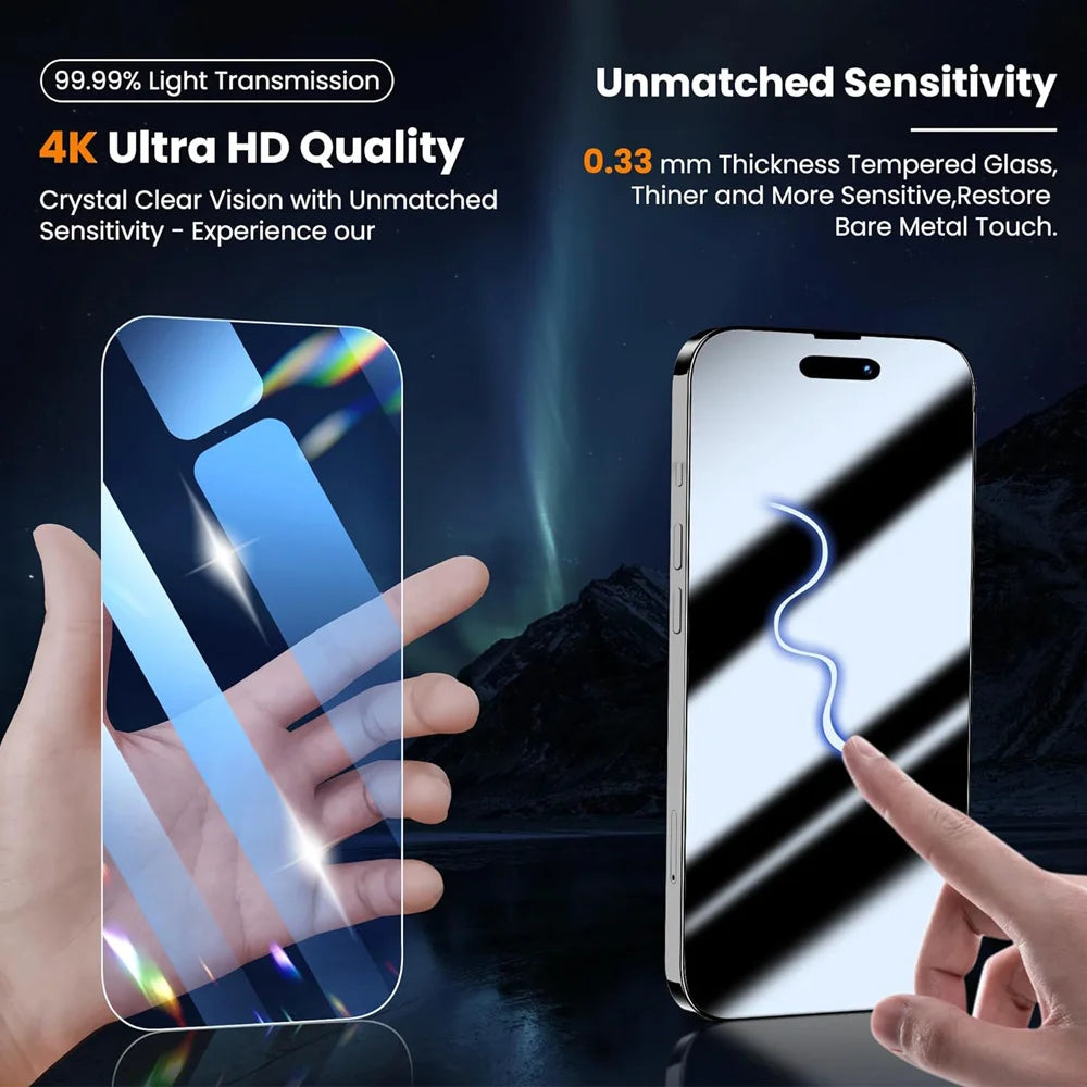 HD Screen Protection For iPhone 16 15 17 14 13 12 11 Pro Max Tempered Glass iPhone 15 Pro Camera Lens Film iPhone 16 Plus 13 Min