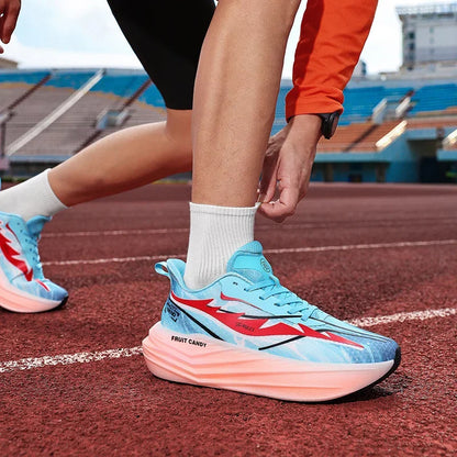 Men's Running Shoes Breathable Couple Trainer Race Luxury shoes Sneakers Mesh Outdoor Non-Slip Jogging Cushioning Off-road Shoes