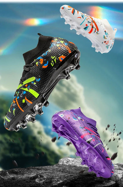 New Men Football Boots Match Sneakers Soccer Shoes Non-Slip Professional Training Shoes Grass Outdoor Sport Ultralight Unisex