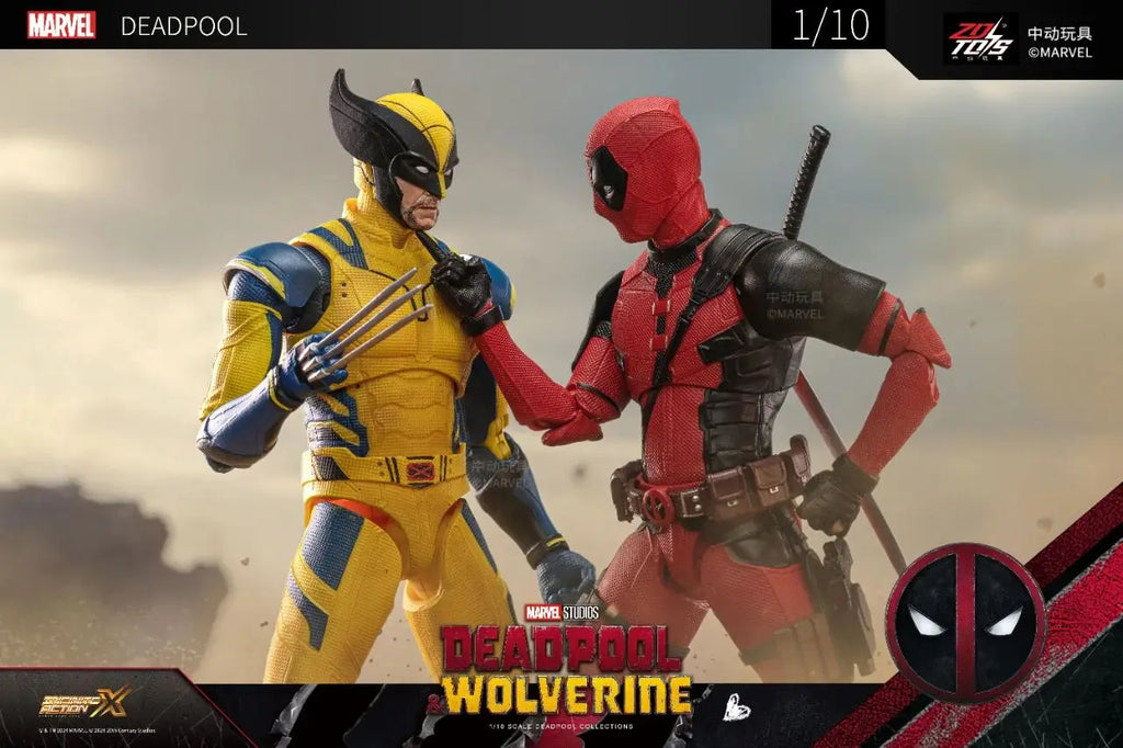 ZD Toys Deadpool & Wolverine Action figures Deadpool Boxed Wolverine  Collection Adult Action Figures Kids Toy