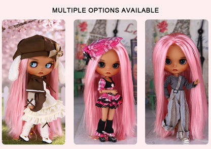 ICY DBS Blyth 1/6 Doll Set tan Skin Long Eyelashes Sleepy Eyes BJD Doll Set SD