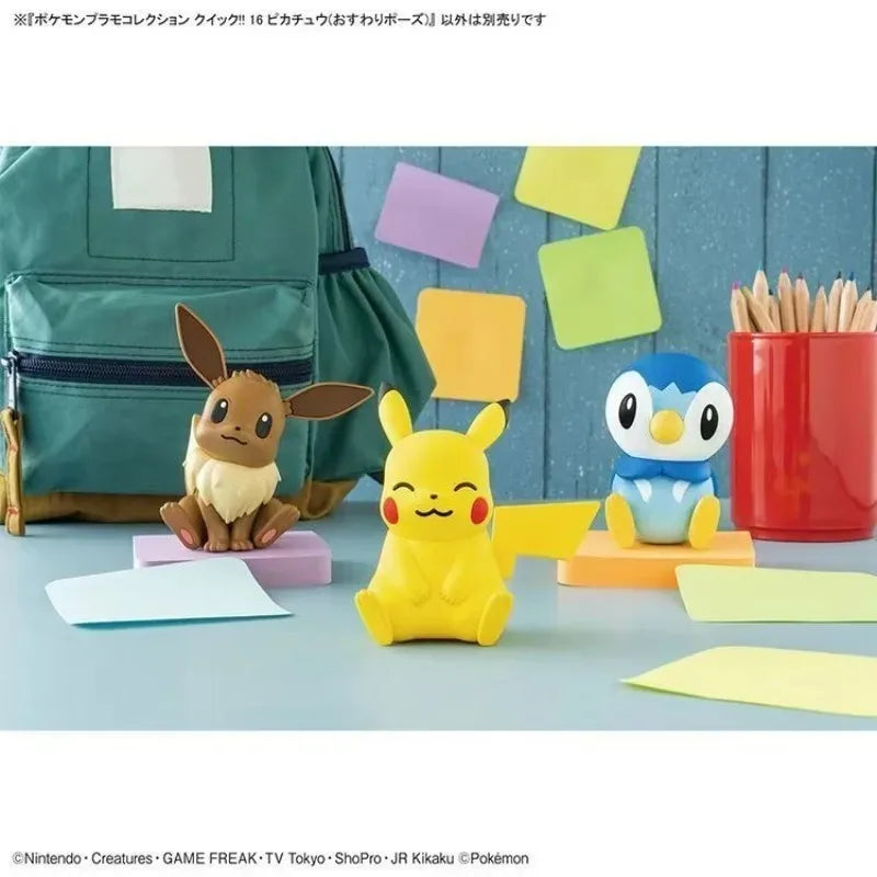 Bandai Original Genuine POKEMON MODEL KIT QUICK 1 21 22 23 Anime Action Figures Toys Kids Gift Assembly Model Collect Ornaments