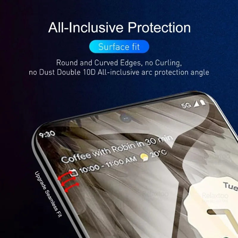 5Pcs Hydrogel Film For Google Pixel 11 10 9 8 7 6 Pro XL Full Cover Screen Protector For Google Pixel 9A 8A 7A 6A