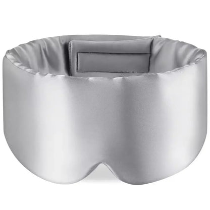 Silk Sleep Mask Soft Pressureless Sleeping Mask 100% Mulberry Silk for Eye Skin Anti Wrinkles Adjustable Wide Velcro Ear Cover
