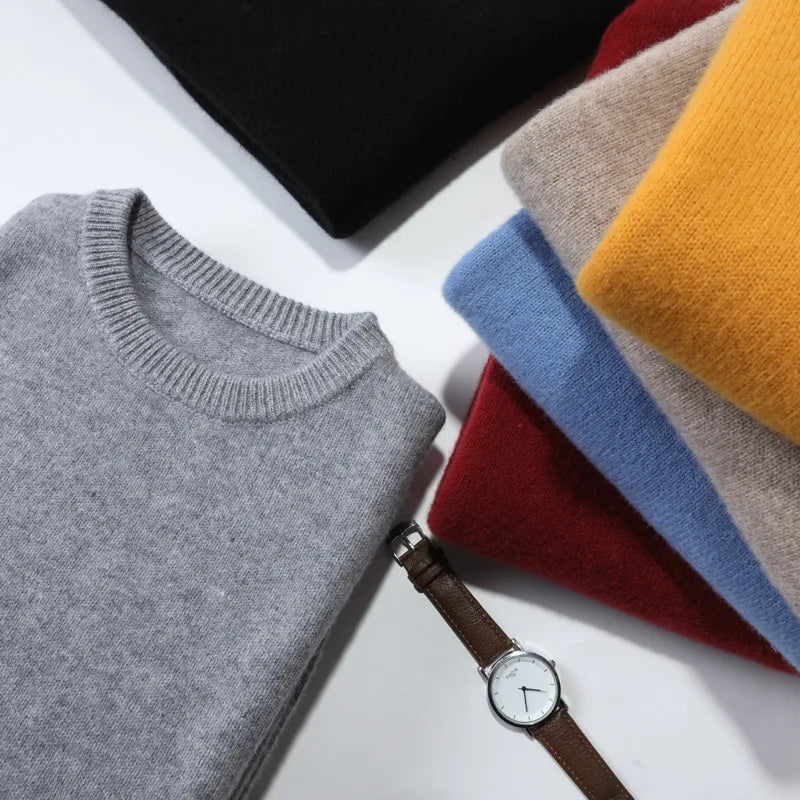Men's Cashmere-Blend Crewneck Sweater