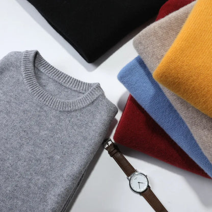 Men's Cashmere-Blend Crewneck Sweater