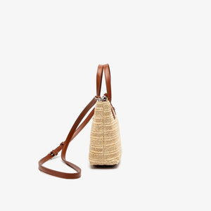Women's Straw Tote Bag – Large Capacity Beach & Shopper Bag, 2 Colors, 2 Sizes - TRYSHOPPY