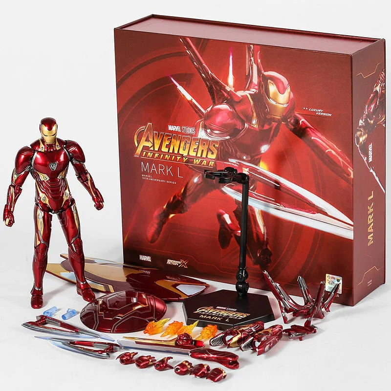 ZD Toys Iron Man Action Figure Joint Movable MK1 MK3 MK6 MK7 MK42 MK45 MK50 MK85 MK17 MK33 MK39 Adult Collection Figure Gift