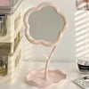 Creative Desktop Flower Mirror for Dorm Room High Aesthetic Value Gao Yan Style Makeup Vanity Bedroom Home Decor
