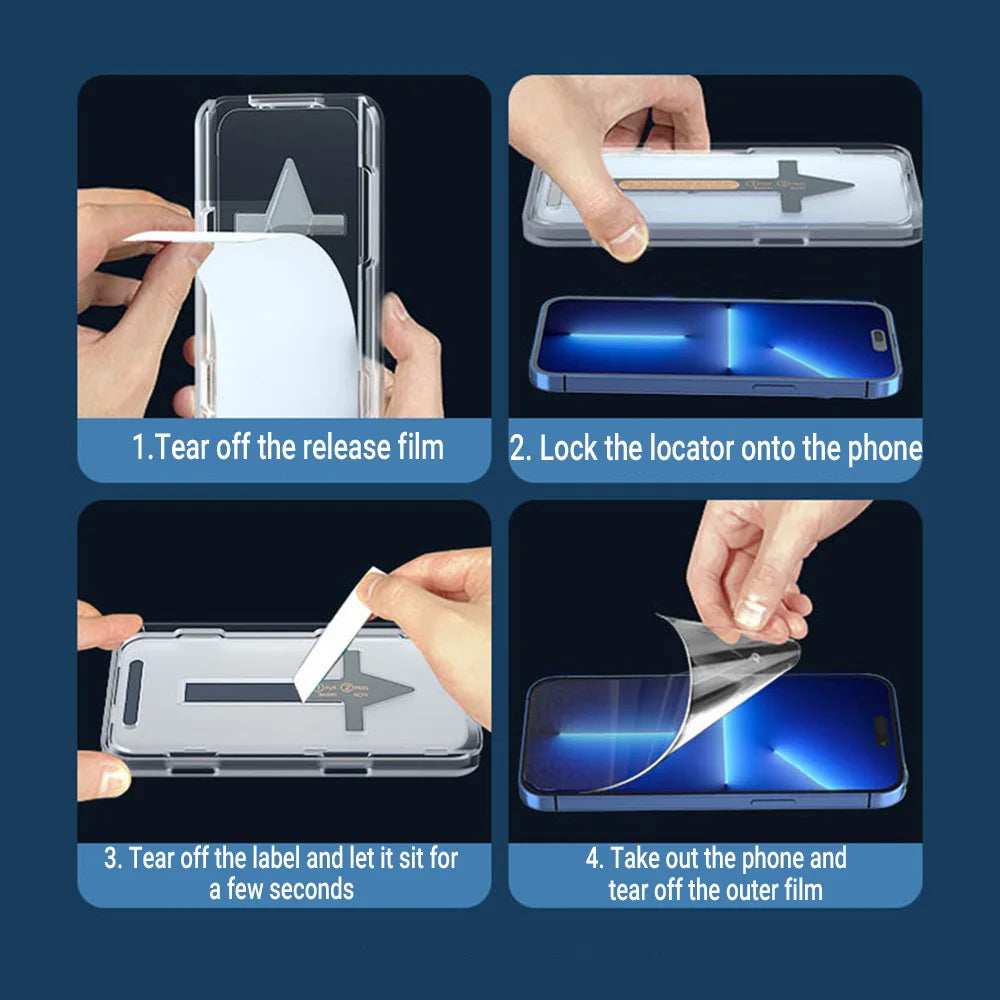 Oleophobic Coating Dust Free Installation Privacy Screen Protector For iPhone 17 Pro Max 18 16 15 13 14 Pro 11 12 16e Mini SE XR