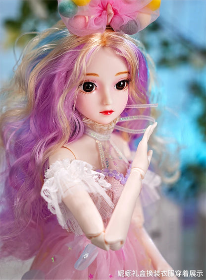 Special Price DBS 1/3 BJD Doll 62cm Height Mechanical Joint Body With Full Makeup Hair Eyes Clothes Toy Gift