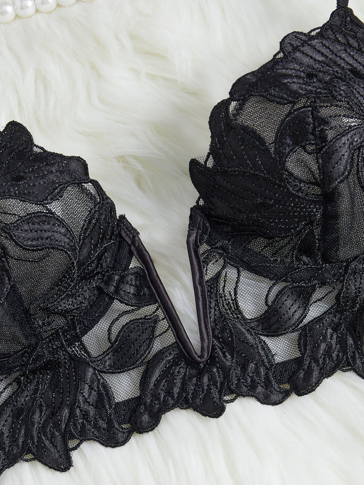 Women's Floral Lace Bra & Brief Set
