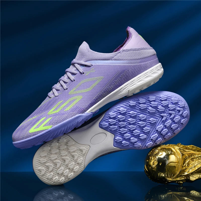 New Men Soccer Shoes Futsal Cleats High-quality Non-Slip Indoor Football Boots Sneakers Match Grass Hot-selling High-top Outdoor