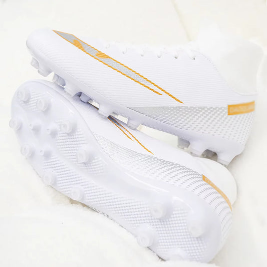 Unisex AG FG Firm Ground Soccer Cleats Wear Resistant PU Stable Studs For Men Outdoor Lawn Daily Football Sports Practice