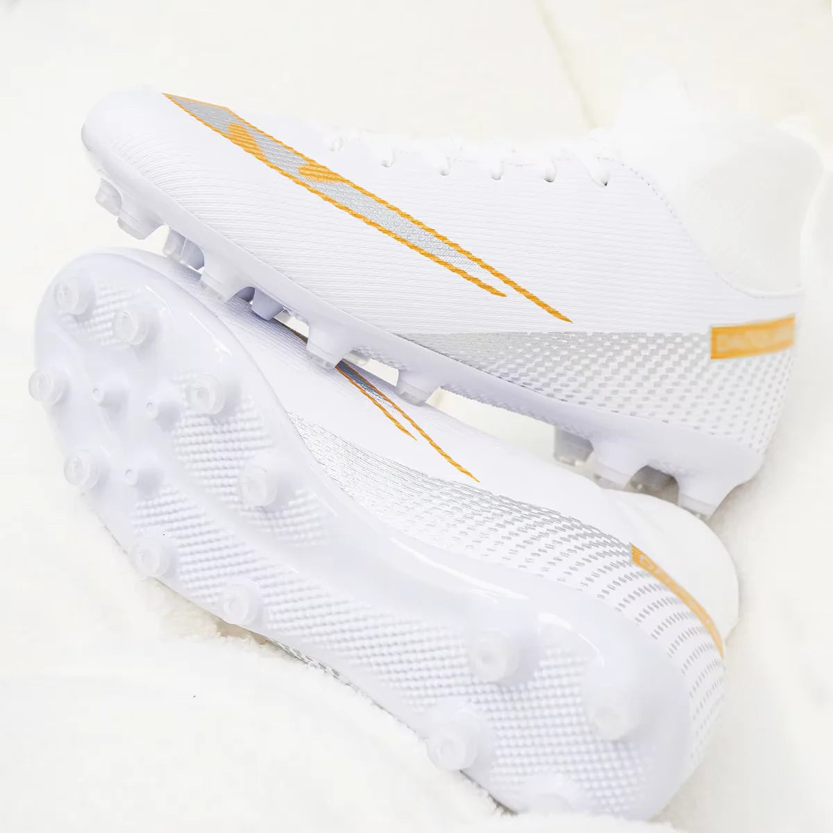 Unisex AG FG Firm Ground Soccer Cleats Wear Resistant PU Stable Studs For Men Outdoor Lawn Daily Football Sports Practice