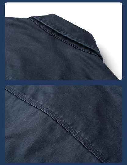 SIMWOOD High Standard Autumn New Waxed Southern Jackets Men Vintage Enzyme Washed Suede Plus Size Coats