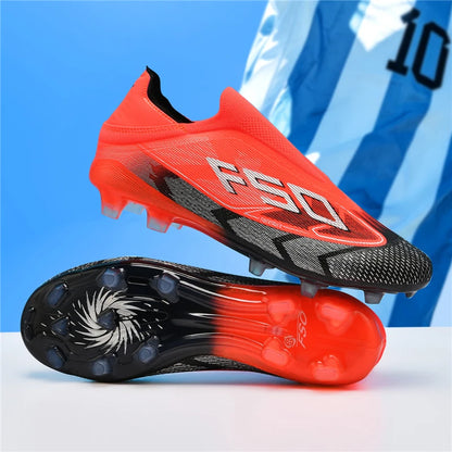 New Men Soccer Shoes Match Adult Cleats Football Boots Breathable Non Slip Training Outdoor Sport Boys Long Spikes Comfortable