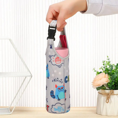 1PC Portable Sport Water Bottle Cover Insulator Sleeve Bag Case Pouch Bottles Cup Pouch Camping Drinkware Accessories