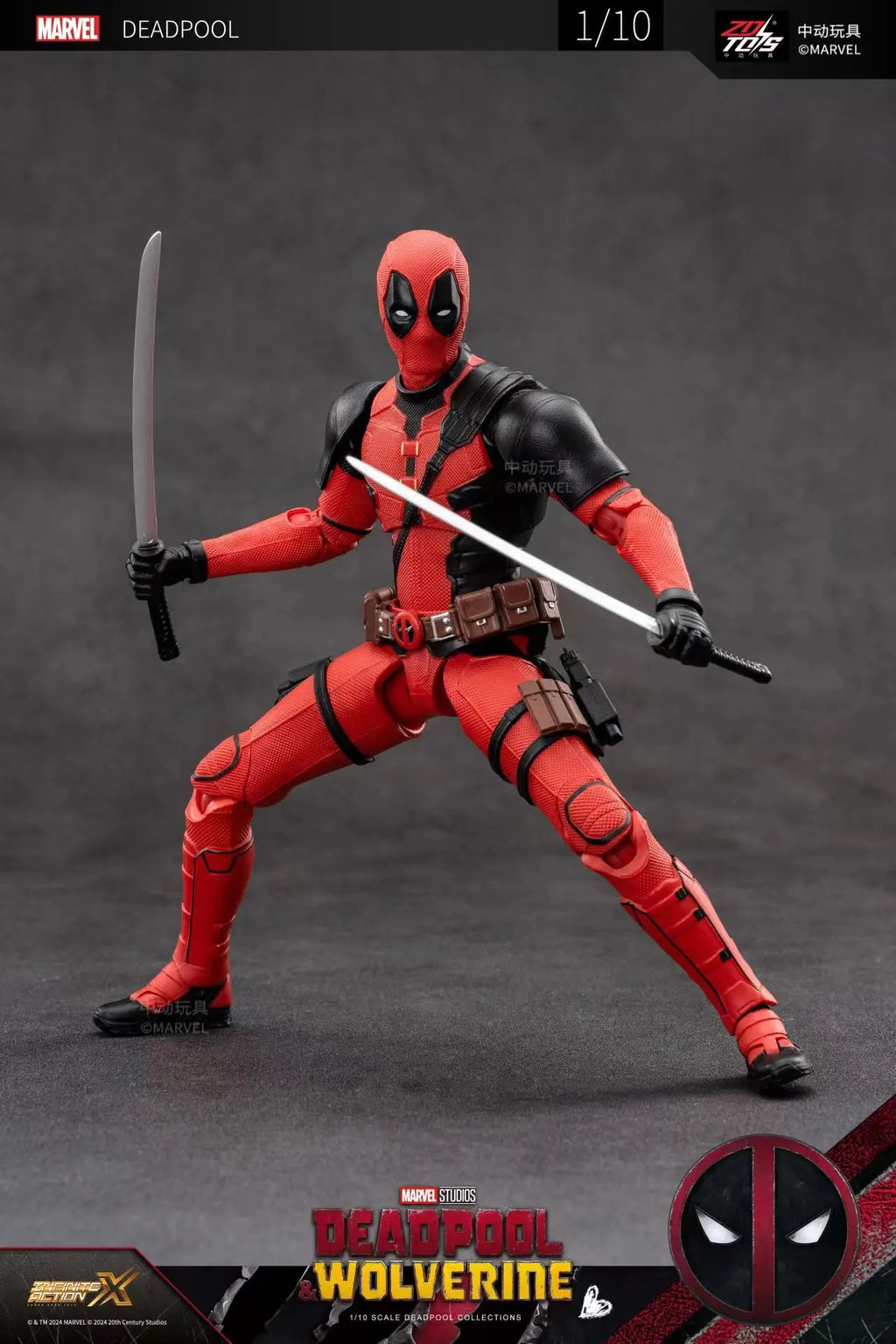 ZD Toys Deadpool & Wolverine Action figures Deadpool Boxed Wolverine  Collection Adult Action Figures Kids Toy