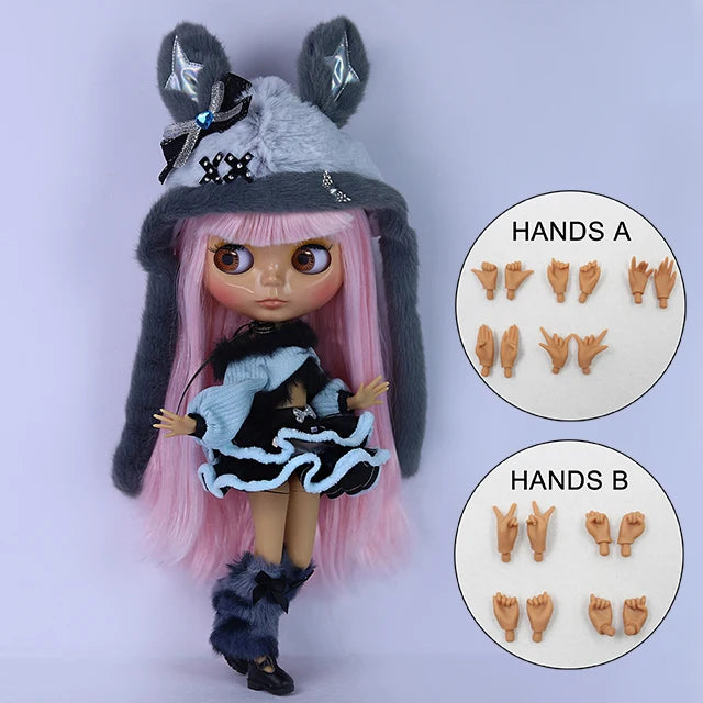 ICY DBS Blyth doll bjd joint body Tan Skin Cute Dress Clothing 1/6 30cm Girl Gift Anime SD