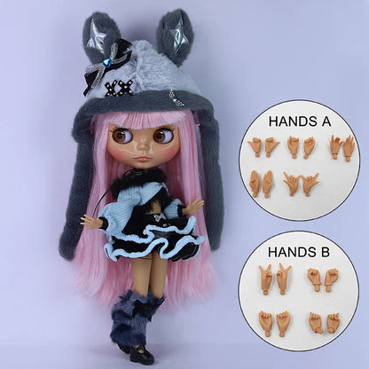 ICY DBS Blyth doll bjd joint body Tan Skin Cute Dress Clothing 1/6 30cm Girl Gift Anime SD