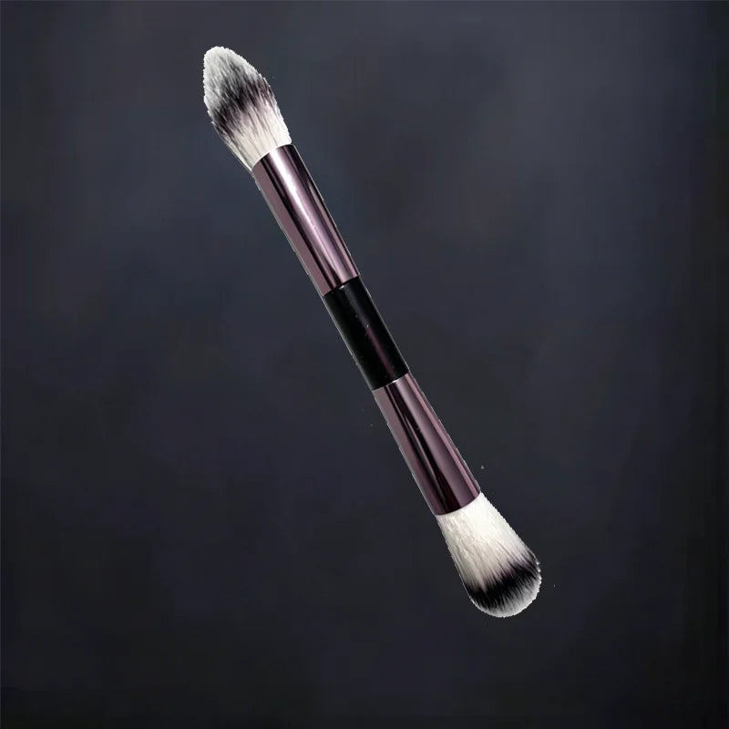 Makeup Brush, Powder Brush, Blush Brush, Loose Powder Brush, Exquisite Professional Metal Handle, Double-head Design, with Box