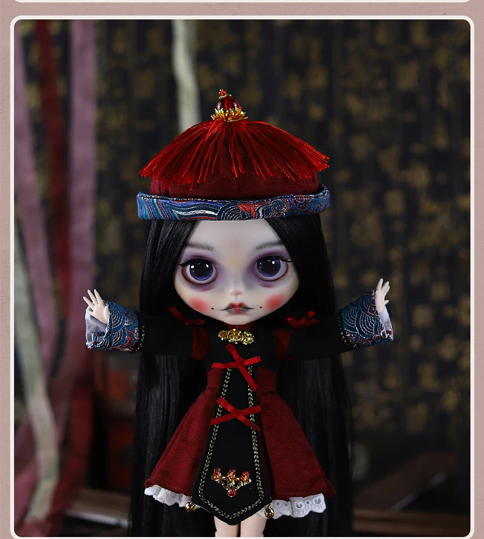 ICY DBS Blyth 1/6 Doll Hand drawn Set Zombie Set Long Eyelash Sleeping Eye Doll Set SD