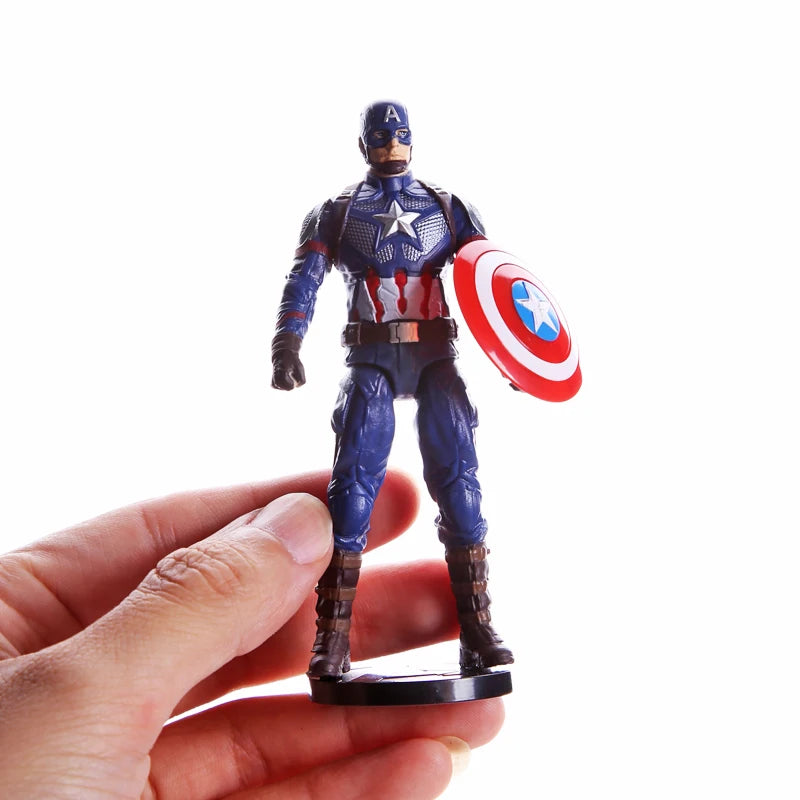 ZD Toys Avengers Legends Iron Man Spider Man Thor Captain America Thanos Hulk War Machine Action Figures Gif