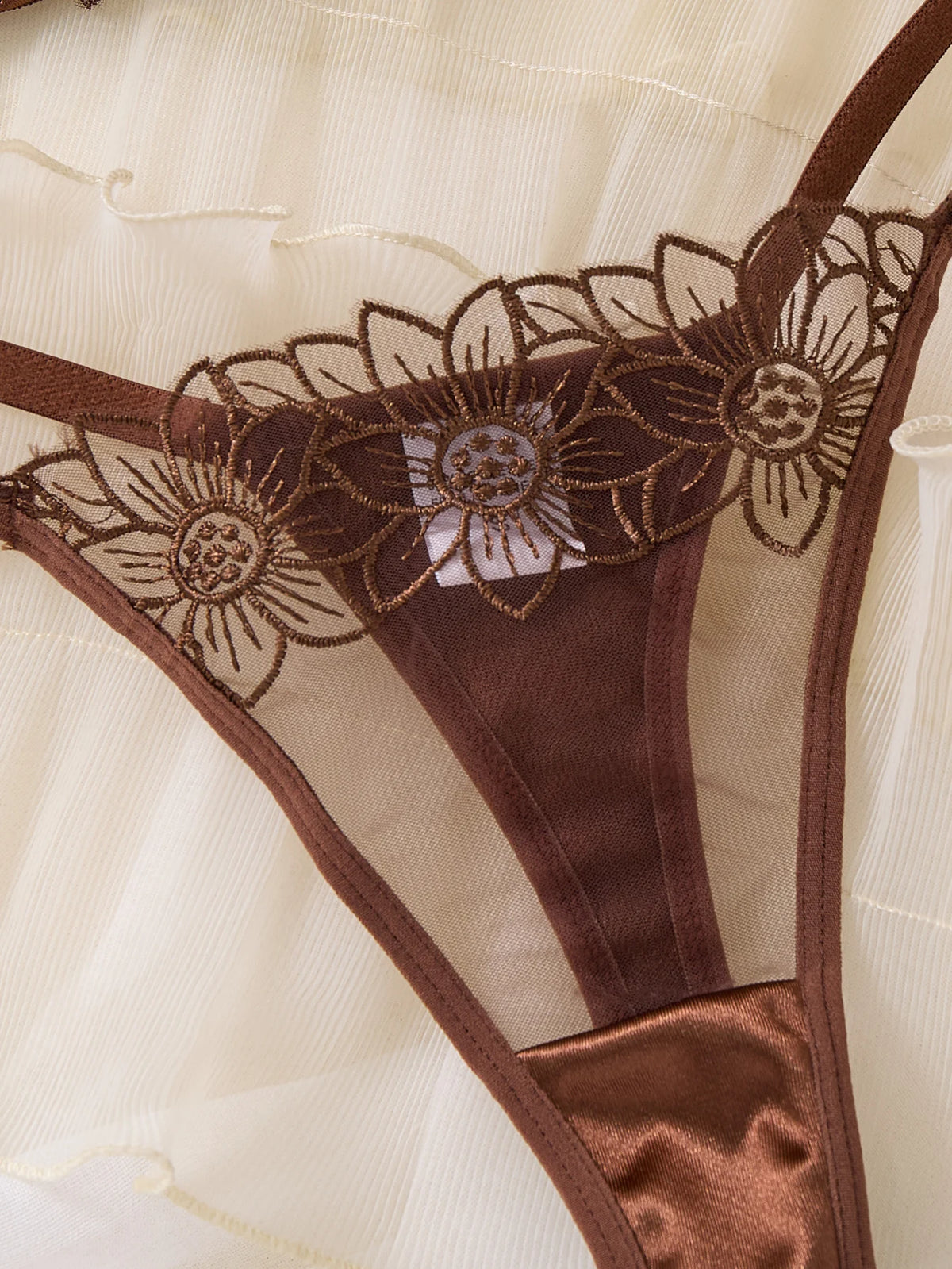 Floral Embroidered Bra & Panty Set