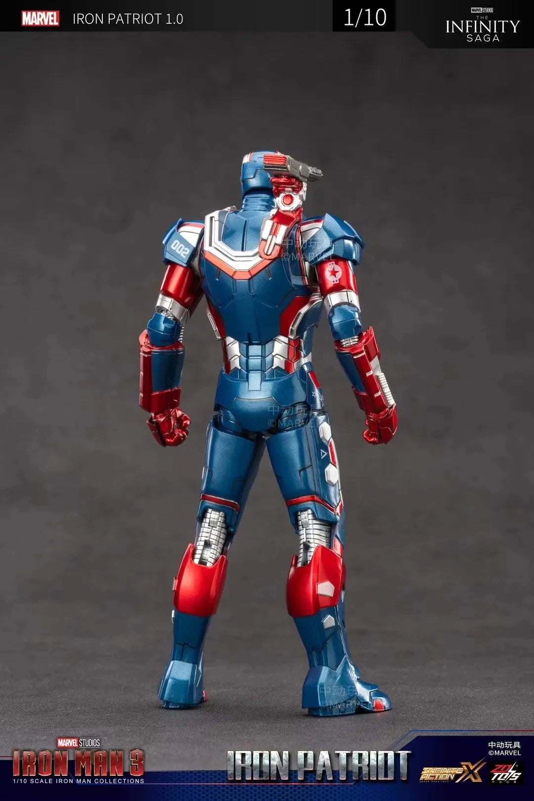 ZD Toys 1/10 Iron Man Figurines MK30 Iron Patriot Blacklash Figures MK33 MK39 MK17 MK21Action Movie Model Adult Collect Gift