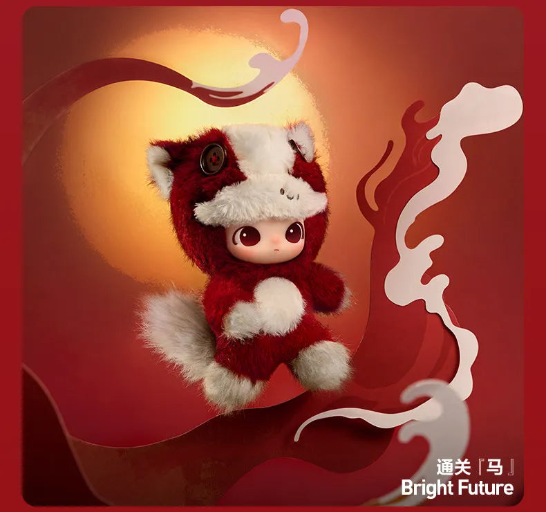POP MART LABUBU Have A Good Run Series Vinyl Plush Pendant Trendy Blind Box Toys Mystery Box Guess Action Figure Surprise