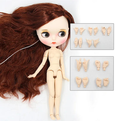 ICY DBS Blyth Doll 1/6 toy bjd matte face customized face joint body custom doll 30cm girls gift anime