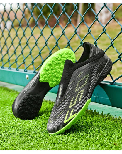 New Men Soccer Shoes Futsal Cleats High-quality Non-Slip Indoor Football Boots Sneakers Match Grass Hot-selling High-top Outdoor