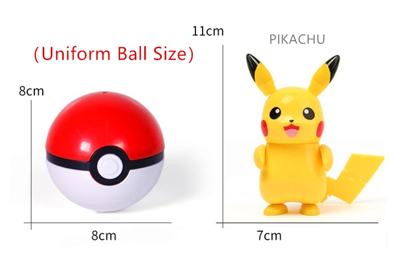 New Pokemon Figures Toys Variant Ball Model Pikachu Gengar Pokeball Dragonite Snorlax  Action Figure Lapras Pocket Monsters Toy