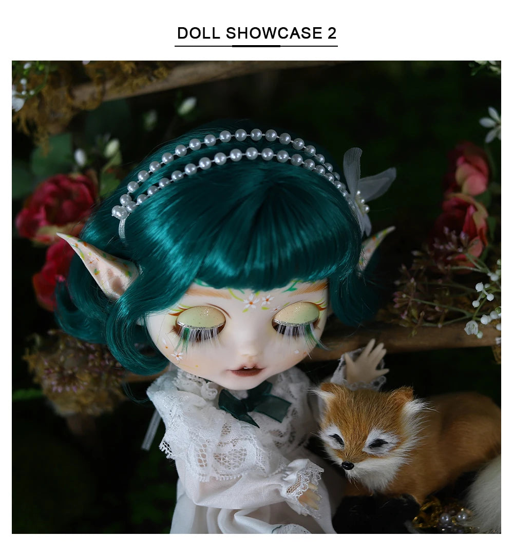 ICY DBS Blyth 1/6 Doll Elf Ear Hand-painted Set Doll Long Eyelash Sleep Doll White Skin Set Gift Toy SD