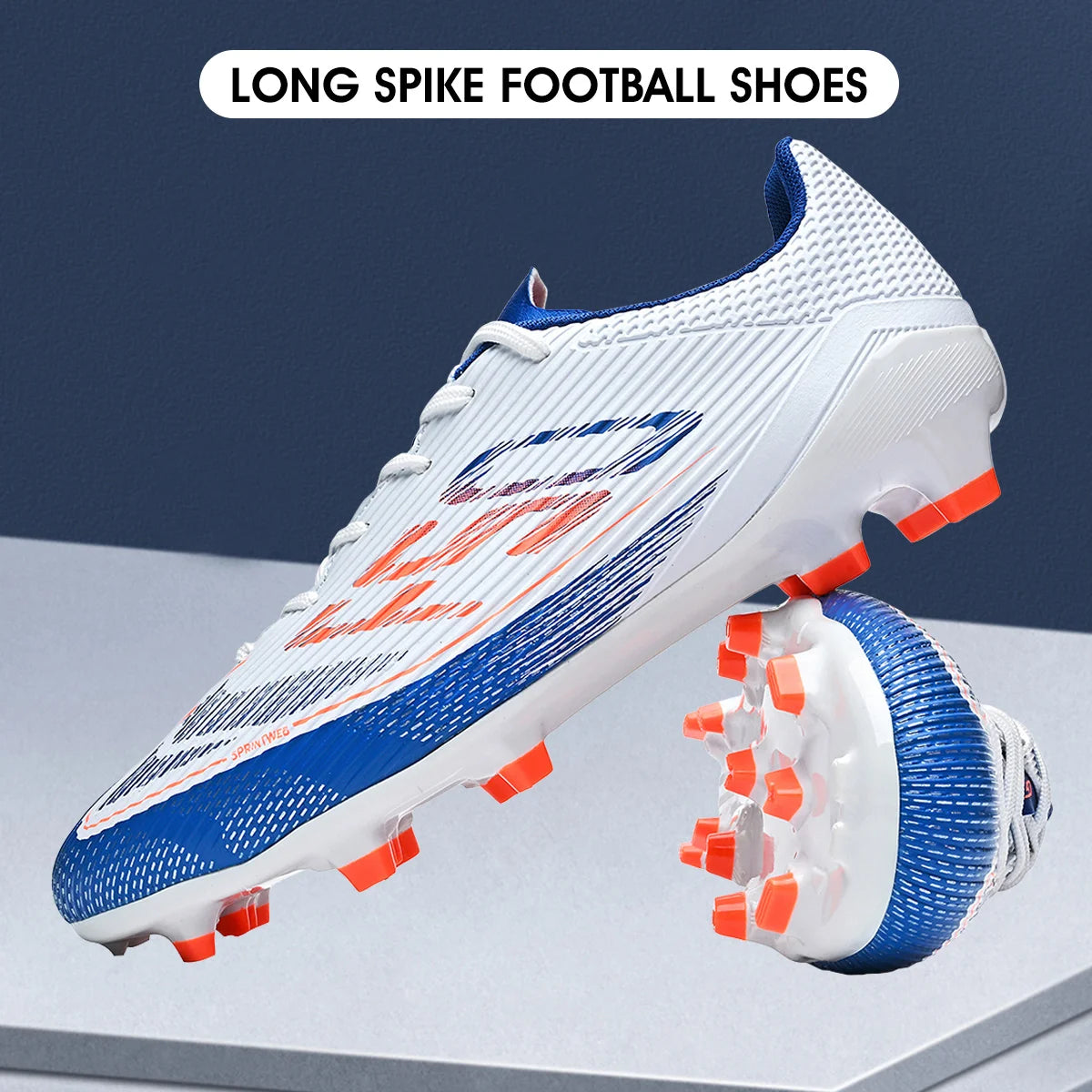 Adult FG AG Football Boots Lightweight PU Synthetic Upper Anti‑Slip Studded Cleats For Outdoor Natural & Artificial Grass Field