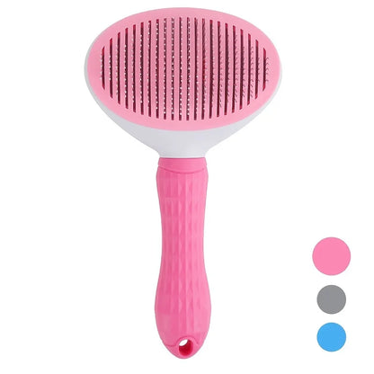One-Click Pet Grooming Slicker Brush