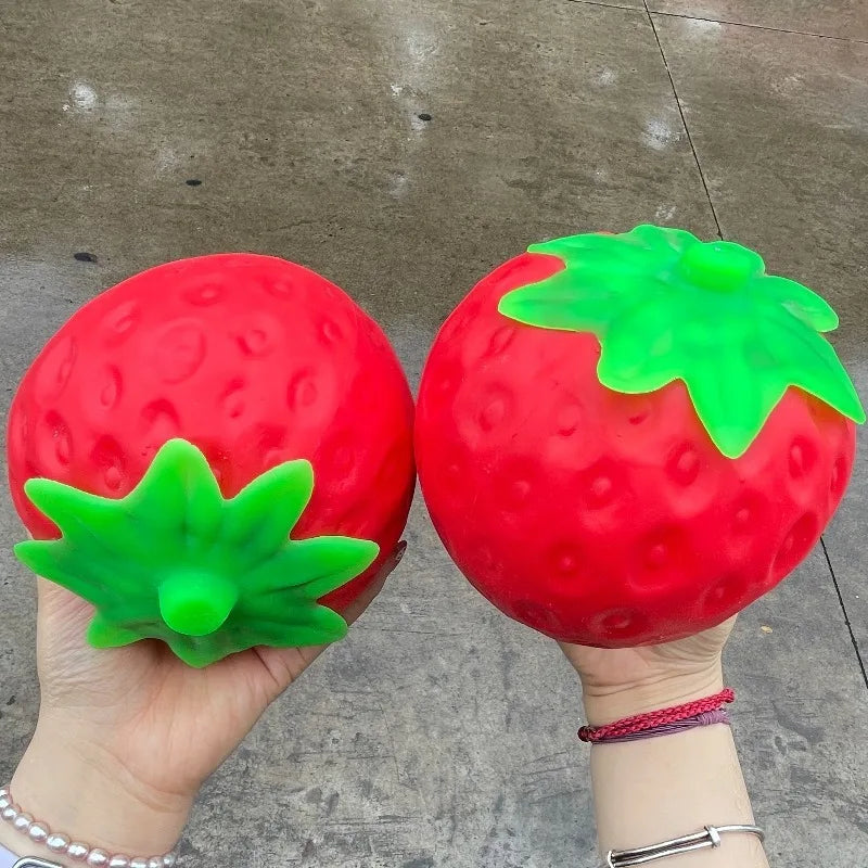 Super Jumbo Strawberry Squishy Toy Slow Rising Simulated Strawberry Antistress Anti-Anxiety Fidget Toy for Adults Friends Gifts
