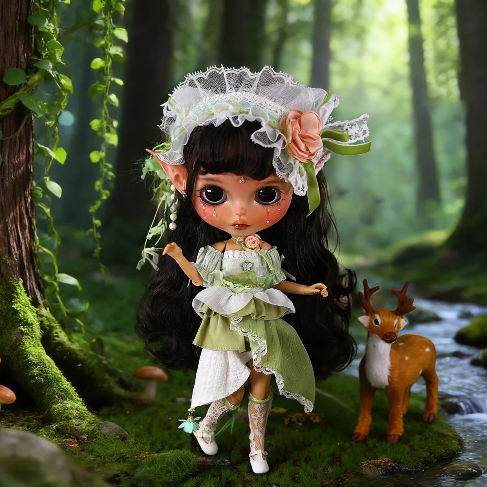 ICY DBS Blyth 1/6 Doll Hand drawn Elf Hand drawn Doll Set Including Elf Ears SD