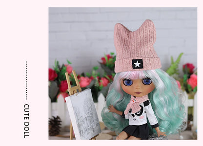 ICY DBS Blyth doll 1/6 bjd joint body doll black skin including clothes shoes casual with 30cm toy gift